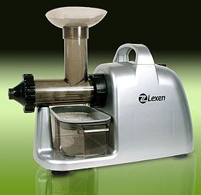 LEXEN elektromos búzafű és gyümölcsprés - ezüst A LEXEN elektromos búzafű és gyümölcsprés - ezüst képe