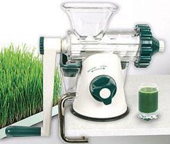 A Lexen Healthy Juicer - kézi búzafűprés FEHÉR-ZÖLD képe